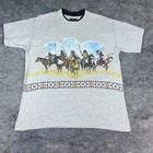 Vintage 1991 Habitat Native American Size M T Shirt Double-sided Single Stitched