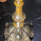 Vintage Brass Decor Lot Candlestick Holders Goblet Duck Dish Paris London Plaque