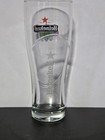 Heineken Star 16oz Pint Beer Glass 7 5  Tall  Star On Bottom Of Glass New 