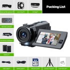 5k Dual Lens Video Camera Camcorder Wifi Youtube Vlogging Camera Ir Night Vision