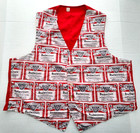 Vintage 60 s Budweiser Vest L xl Unworn