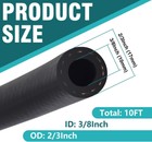 3 8  Id Fuel Line Hose 10ft Push-lock Nbr Rubber Tubing For Gas Oil Water Transf