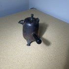 Vintage Silver Plated Floral Footed Creamer W  Handle   Lid