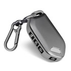  For Kia Key Fob Cover With Keychian tpu Protection Key Metallic Silver Grey