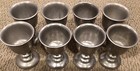 Set Of 8 Vintage Heavy Aluminum Goblets