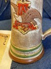 Rare 9  Anheuser Busch 15 Year Green Cross Safety Award Beer Stein Dated 1993 