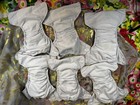 Lot Of Nora   s Nursery Cloth Diapers Pre-stuffed With Two Extra Inserts   Liner