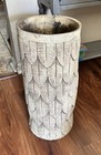 Vintage Burwood Owl Umbrella   Cane Stand Mcm 1972 Light Gray