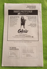  gloria  Original Movie Press Book 1980  uncut 
