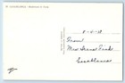 Casablanca Morocco Postcard Boulevard De Paris Aerial View 1938 Rppc Photo