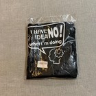 Funny Black Kitchen Apron I Have No Idea What I m Doing Graphic Chef Bib Pocket