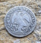 Mexico 1853 1 Pi Mc 1 Real Silver Coin Rare Over Date 