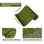 Jutom 2 Rolls Dried Moss Table Runner 12 X 40 Inch Preserved Sheet Green