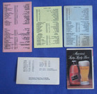Lot-5 Vintage Schedule Saginaw Mi Football Gears Hockey Baseball Basket 1973- 76