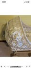 Vintage Wicker Baby Bassinet White Excellent Condition