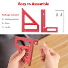 3d Multi-angle Measuring Ruler  Precision Imperial 45 90 Degree Woodworking S   