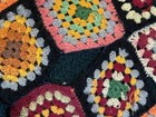 Granny Square Cutter Wool Afghan Crochet Throw Roseanne Boho Cottage Core Read