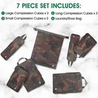 Compression Travel Packing Cubes  Luggage Organizers  Camouflage  7 Pieces