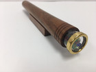 N And J Kaleidoscope  teleidoscope  In Solid Walnut Wood  6 Inch Barrel  Beaded 