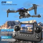 4k Hd Camera Drone Wifi Fpv Rc Foldable Dual Camera Remote With Screen