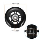 Set Of 1 Luggage Wheels Replacement 75 X 24 Mm 3  X 0 9  For Suitcase