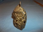 Vtg Brass Owl Garden Hanging Lantern Votive Tea Candle Holder Good Patina 1970 s