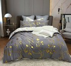 Reversible Queen king super King Size Bed Doona duvet quilt Cover Set M461