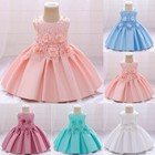 Flower Girl Lace Tutu Dress Toddler Baby Birthday Wedding Princess Pageant Party
