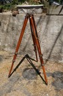 Wood Tripod For F e  Brandis Brooklyn New York Antique Survey Surveying Transit