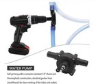 Hand Electric Drill Pump Self-priming Pump Household Small Water Drill Drive Kit