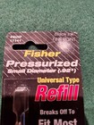 4 Fisher Space Pen Pressurized Refill Blue Black Ink Fine Universal Breakoff