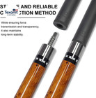 58inch Carbon Fiber Pool Cue Stick With Screw-in Extension And Leather Case  18o