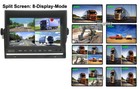 7  Quad Monitor Dvr 4pin 4x 1080p Ahd 2m Side Rear View Camera Kit For Truck Rv