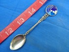 Millefiori Murano Glass Italy 4  Vintage Souvenir Spoon Sterling 925 Silver