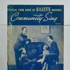 Vintage 1936 Gillette Community Sing Booklet Razor Advertising Songbook