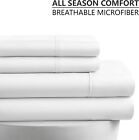 1800 Series 4 Piece Bed Sheet Set Hotel Luxury Ultra Soft Deep Pocket Sheets Set