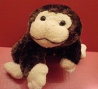 10  Dan Dee Collector s Choice  monkey  Brown Plush  Floppy  Clean Used Toy