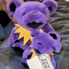 12  Purple Jointed Grateful Dead Plush Bear 9    With 1 Tag 1990 Liquid Blue Great