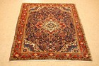 Natural Wool Old Oriental Rugs hand Woven knotted Size Approximately 3 8  X 4 1 