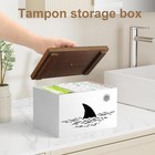 Tampon Holder For Bathroom white Feminine Product Organizer girl Stuff White