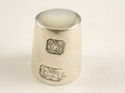 Golden Jubilee Silver   Mop Thimble Hallmarked London 2002 By Scott-walker