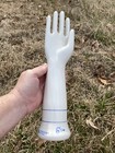 Vintage Industrial Nos Porcelain Hand Glove Mold Form Jewelry Display Trade  