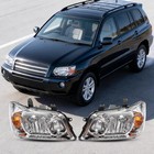 Pair Halogen Headlight For 2004-2006 Toyota Highlander Left Right 8117048280pfm