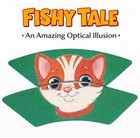 Fishy Tale Cat Fish Magic Trick Cards Gag Beginner Puzzle Illusion Toy Close Up