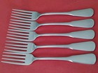 5 Oneida Sss Colonial Boston Stainless Dinner Forks 7 1 4  Minuteman Usa Freeshp