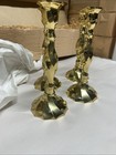 Lot Of 4 Brass Candlestick Candle Holders India Vintage Antique 8    New Old Stock
