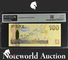Fiji Reserve Bank 100 Dollars Nd  2007  P 114a Unc Pmg 66 Epq 3rd Top Pop