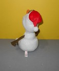Disney Frozen Olaf Medium 10  Ty Sparkle Plush Soft Santa Hat Beanie Buddies