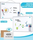 Small Dry Erase Board  14 x11  Double Sided Hanging Whiteboard For Wall  Mini