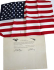 Sr-71 Blackbird Speed Run Flown Flag  Crew Signed  9 Pc Bundle-4 Records-estate